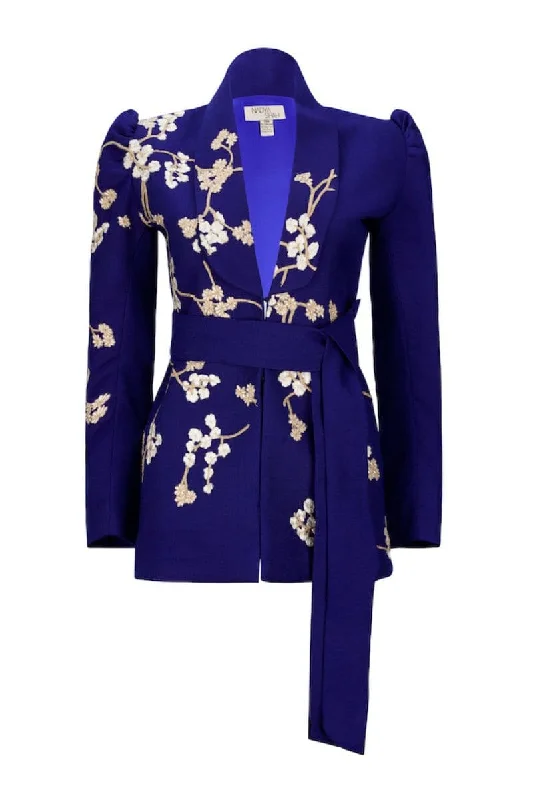 LILY FLEUR DE CREASIER JACKET Satin Jacket Silk Jacket Chiffon Jacket