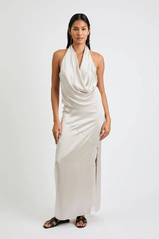 + Beryll Naomi Silk Skirt | Pearl corduroy skirt cozy