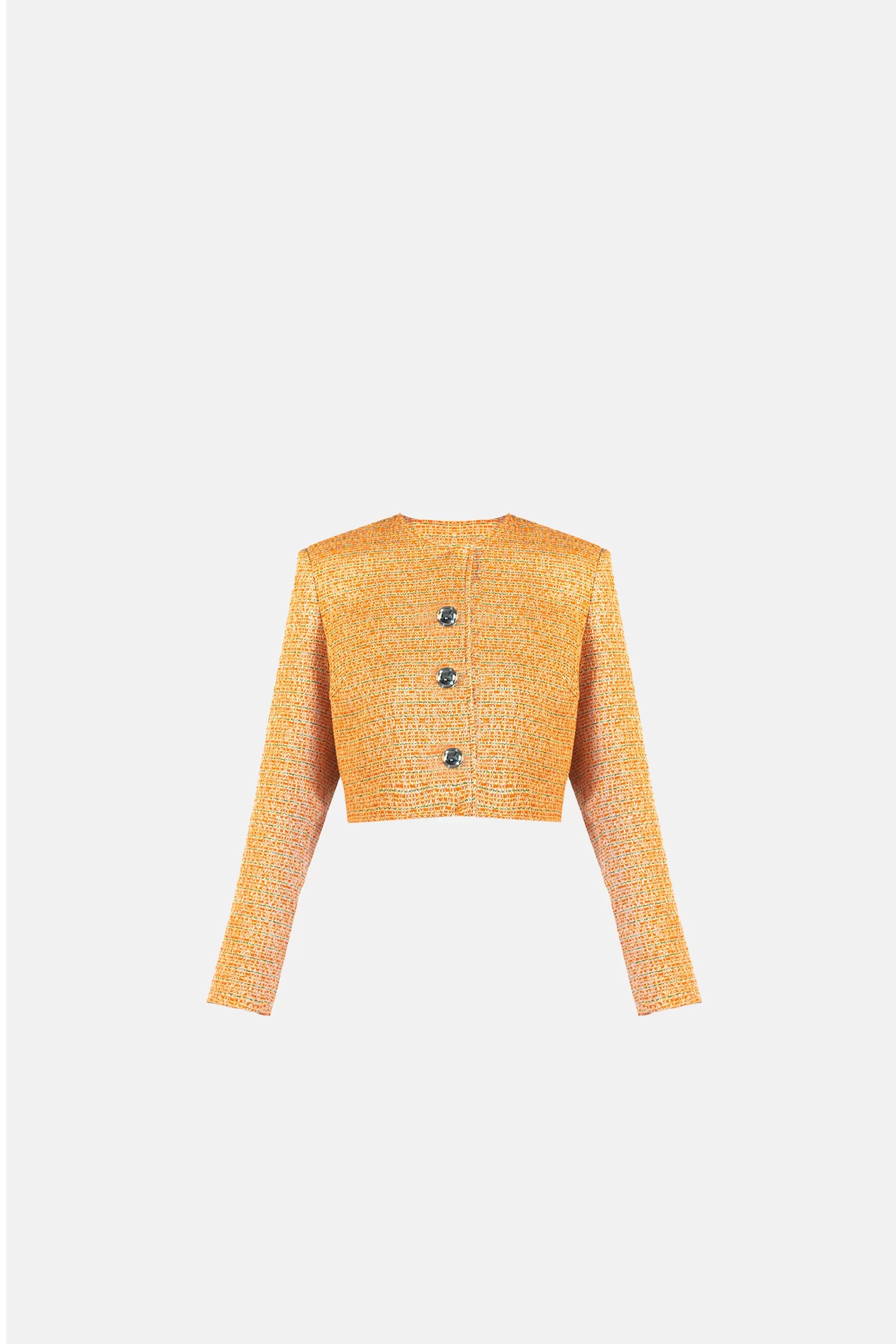 Cropped jacket Betsy in Orange Rayon Jacket Velvet Jacket Corduroy Jacket
