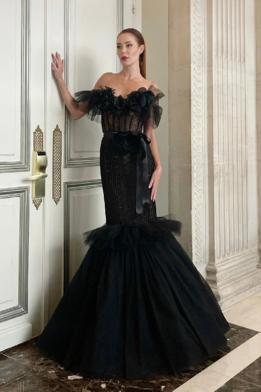 Off shoulder structured top with beaded skirt corduroy skirt textured