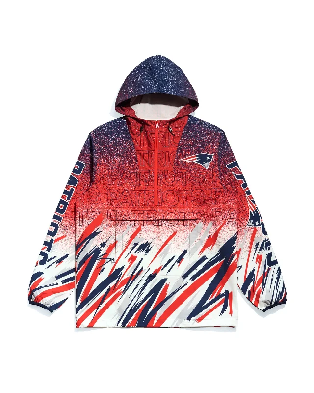 New England Patriots Sketch Anorak Jacket Jersey Jacket Tulle Jacket Batik Jacket