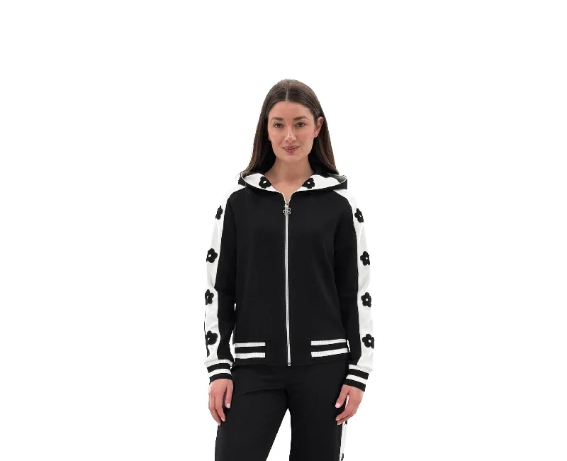 Orly #251360 knit sweater jkt Zippered Buttoned Snapped