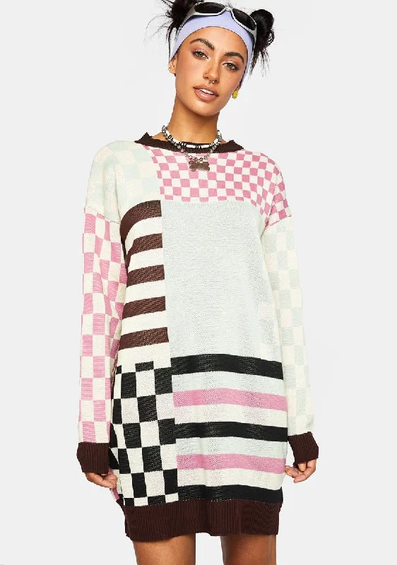 Knit Sweater Dress Cable Knit Ribbed Knit Lace Knit