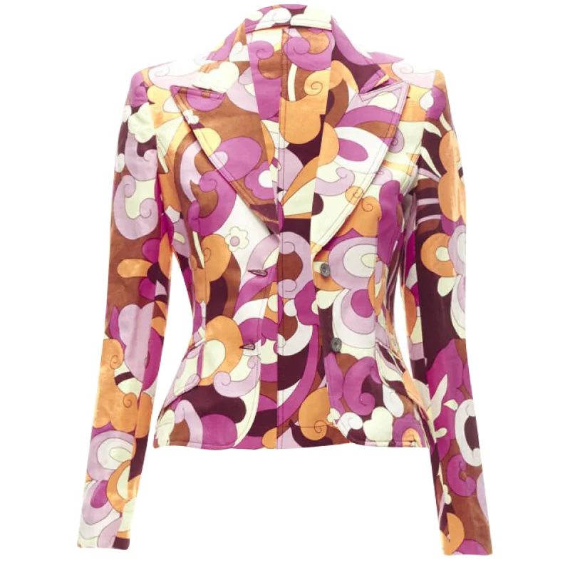D&G Dolce & Gabbana Flower Power psychedelic print casual blazer jacket Striped Jacket Polka Dot Jacket Floral Jacket D&G Dolce & Gabbana Flower Power psychedelic print casual blazer jacket Striped Jacket Polka Dot Jacket Floral Jacket