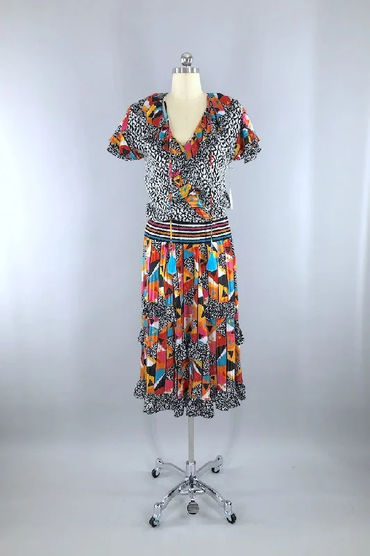 Vintage Sweater & Skirt Set chiffon skirt lightweight