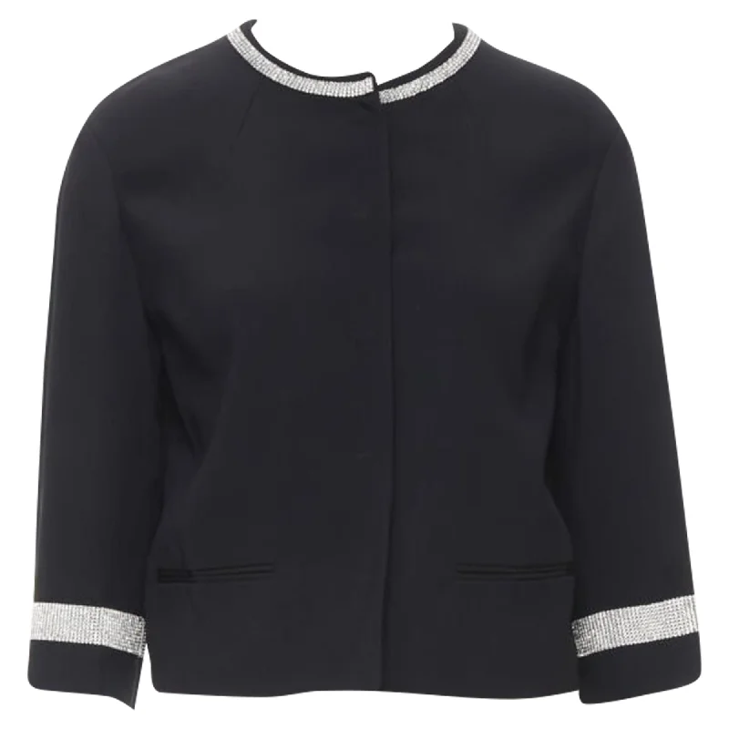 Dolce & Gabbana silver crystal rhinestone collar cuff dinner jacket Chenille Jacket Brocade Jacket Lace Jacket Dolce & Gabbana silver crystal rhinestone collar cuff dinner jacket Chenille Jacket Brocade Jacket Lace Jacket