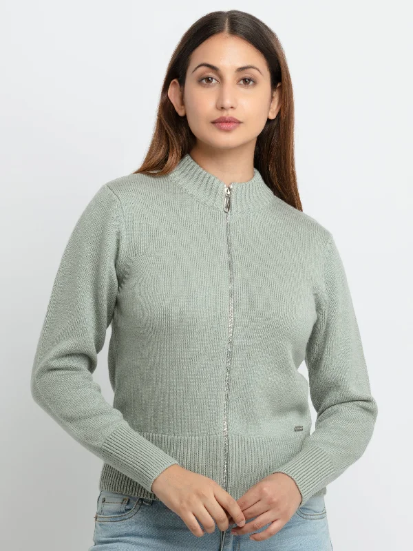 Womens Solid High Neck Sweater Long Sweater Short Sweater Cropped Sweater