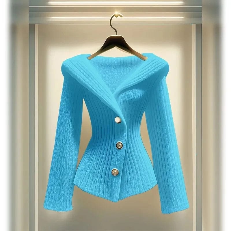 New Sweater In Autumn And Winter 2024 Luxury High Temperament Waist Bottoming Knitted Fashion Long-Sleeved Ladies Top Layered Multi-layer Single Layer