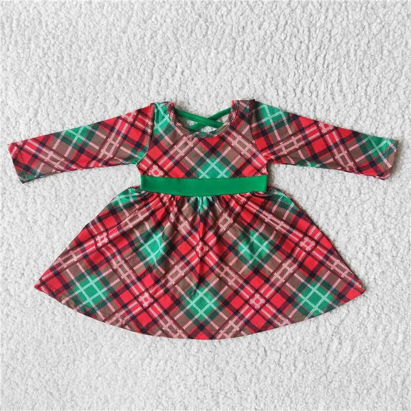 6 A8-19 red and green plaid skirt wool skirt sturdy