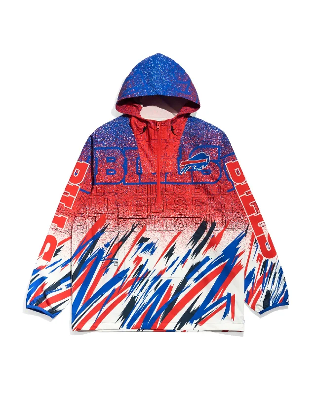 Buffalo Bills Sketch Anorak Jacket Hoodie Zip-Up Jacket Button-Up Jacket