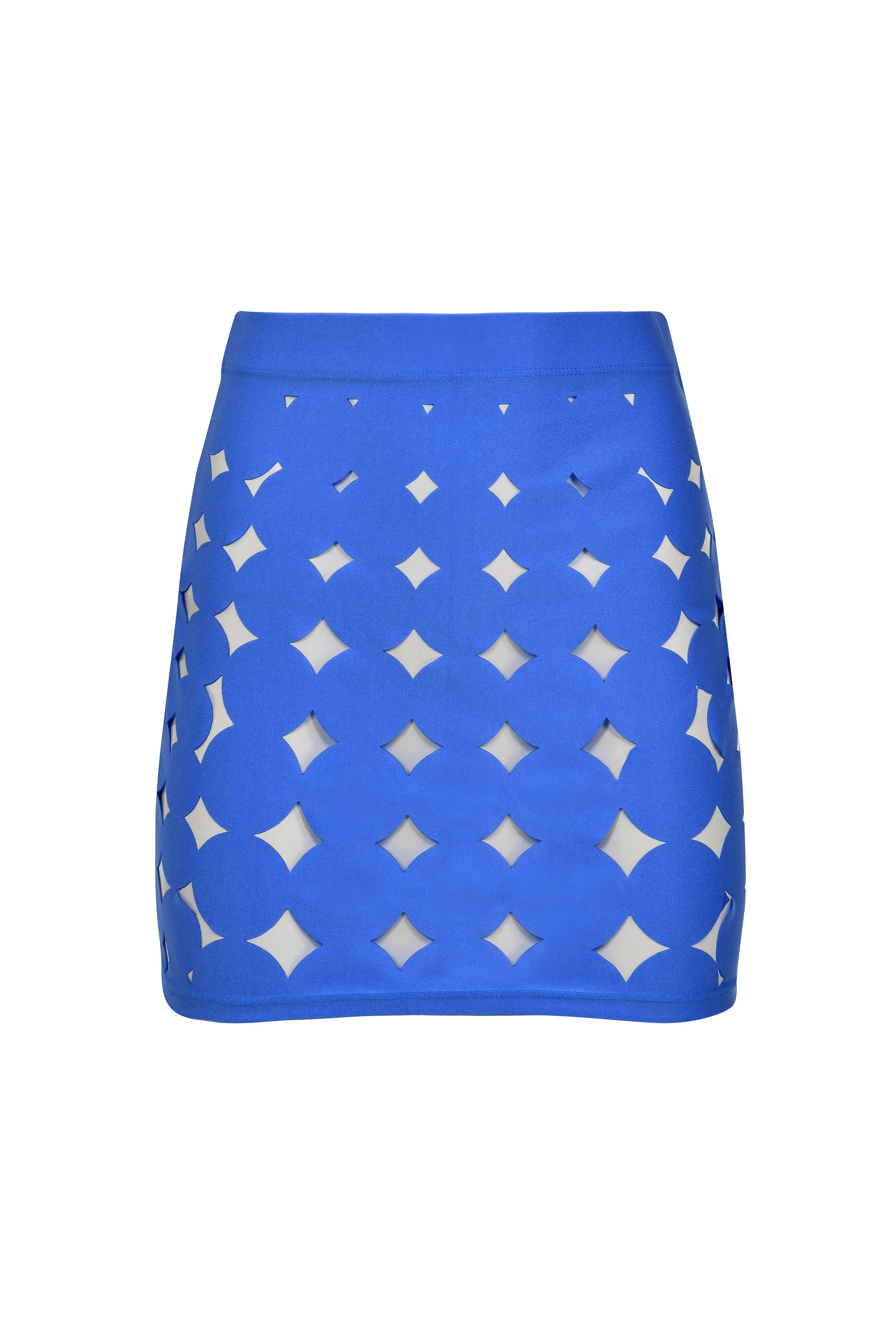 Distopia Skirt Blue midi skirt versatile