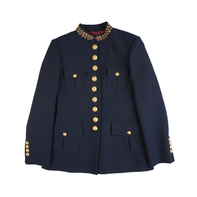 The Extreme Collection Military Jacket - Women's 42 Jersey Jacket Tulle Jacket Batik Jacket