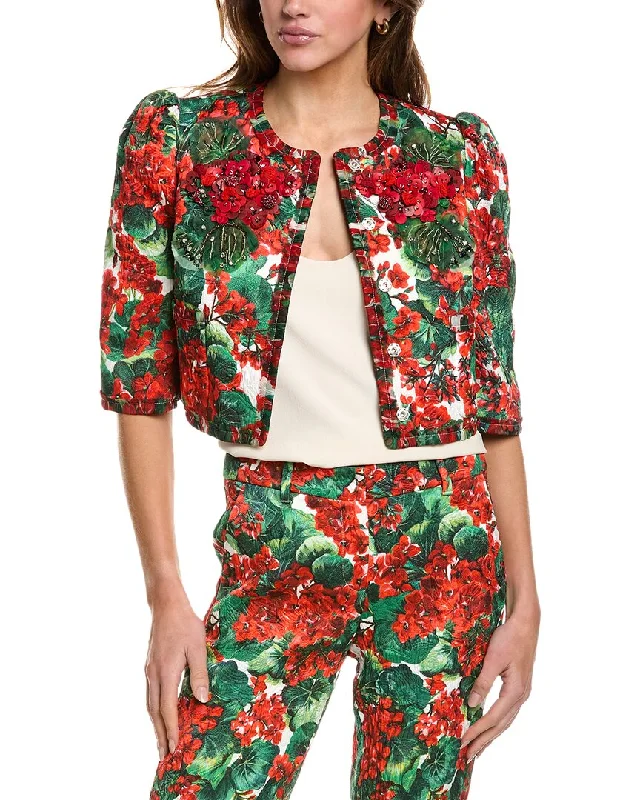Dolce & Gabbana Silk-Blend Jacket Chenille Fabric Brocade Fabric Lace Fabric