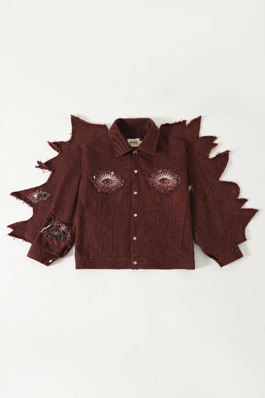 "MOTH" DENIM JACKET Corduroy Jacket Velvet Jacket Brocade Jacket