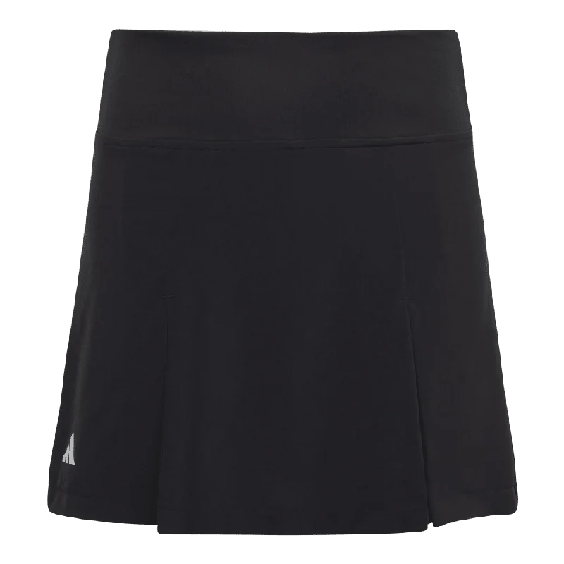 adidas Girl's Club Pleat Skirt (Black) lace skirt feminine