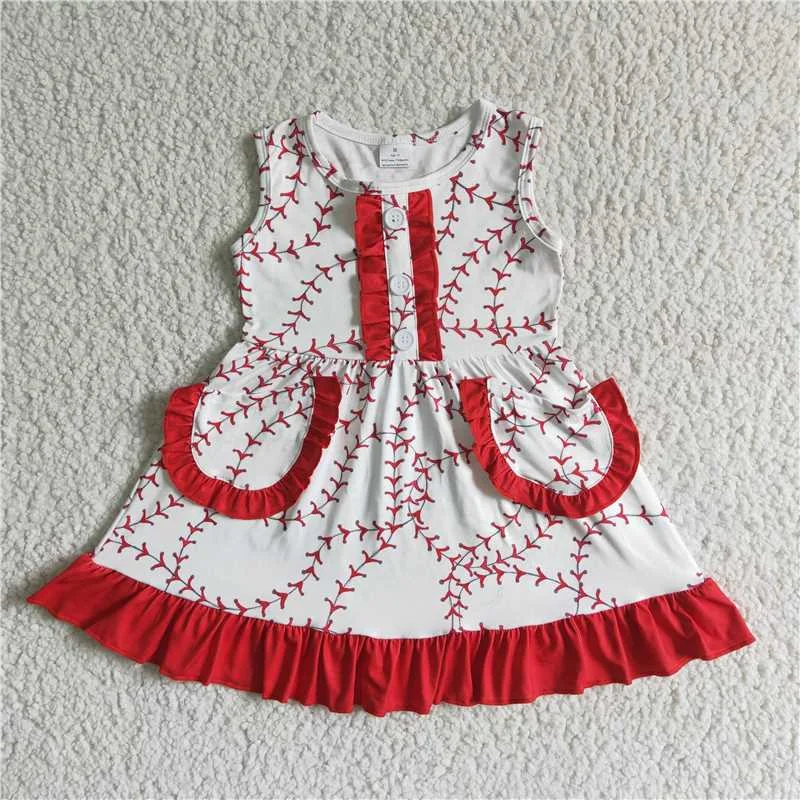 GSD0029 White Sleeveless Baseball Rose Red Lace Mask Button Skirt wool skirt warm