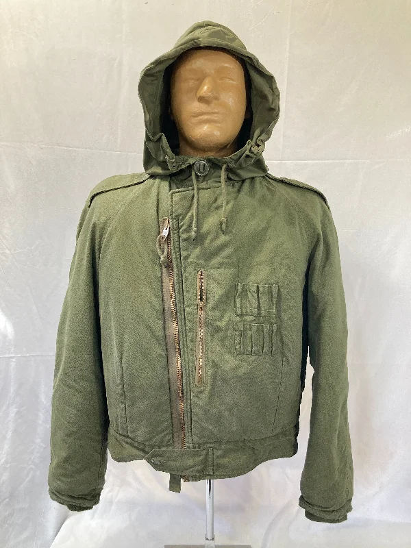 Epic Canadian 1960's Combat Vehicle Crew Cold Weather Jacket *Rare* Zip Front Button Front Snap Front