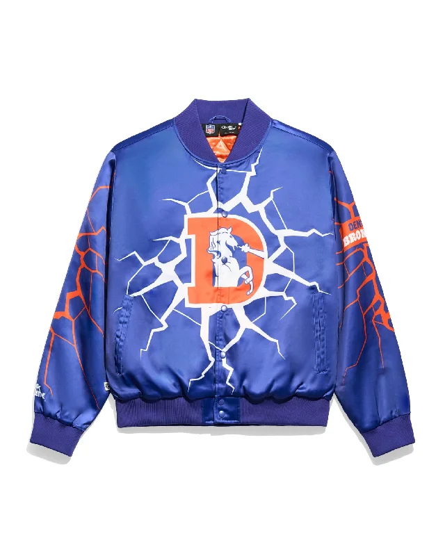 Denver Broncos Earthquake Fanimation Jacket Mesh Jacket Canvas Jacket Denim Jacket