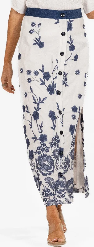 Harper Skirt | Navy and White summer skirt style