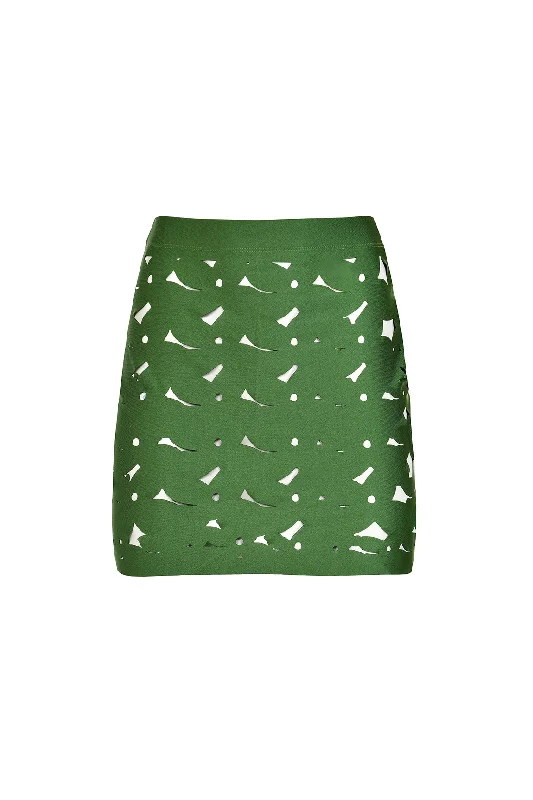 Alhena Skirt Green high waist skirt