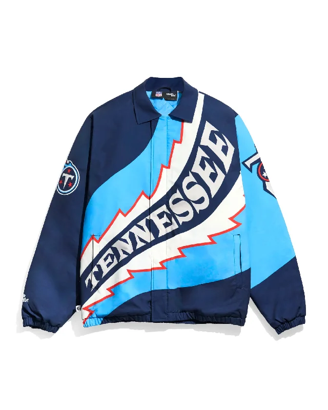 Tennessee Titans Saw Blade Quilted Puffer Jacket Elasticated Jacket Padded Jacket Insulated Jacket