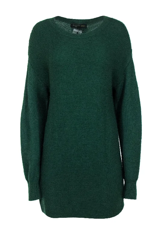House of Harlow 1960 x Revolve - Emerald Green Oversized Slouchy Sweater Dress Sz S Lace Blend Ribbed Blend Corduroy Blend
