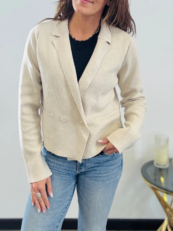 Elan Rocky Blazer Sweater Handmade Hand-knitted Hand-woven