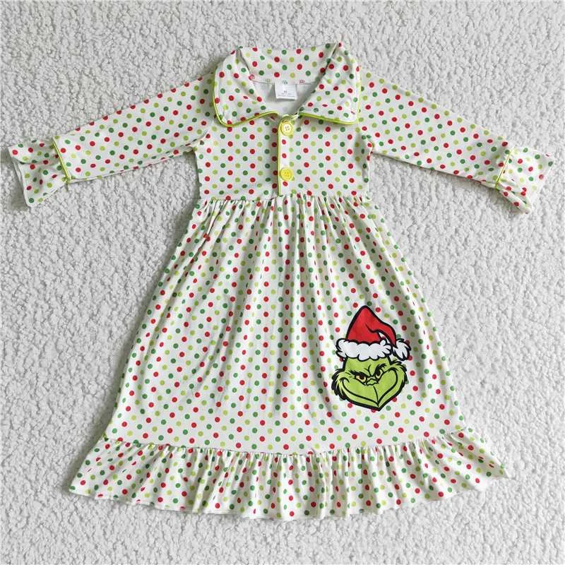 6 B3-23 Floral grinch long-sleeved skirt tulle skirt dreamy