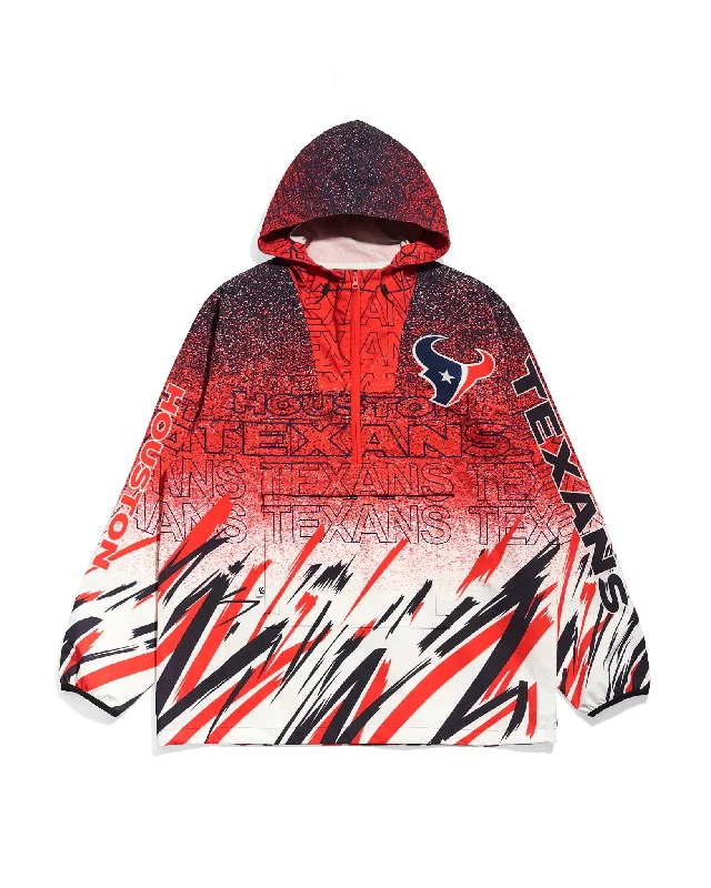 Houston Texans Sketch Anorak Jacket Denim Jacket Leather Jacket Suede Jacket