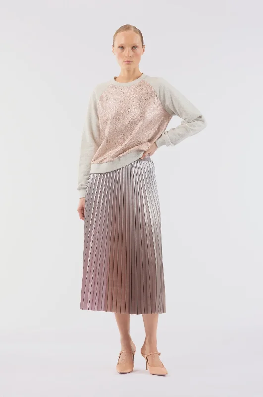 Demure Skirt linen skirt light
