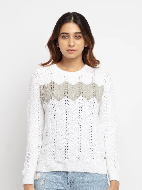 Women's Round Neck Sweater Soft Cozy Warm