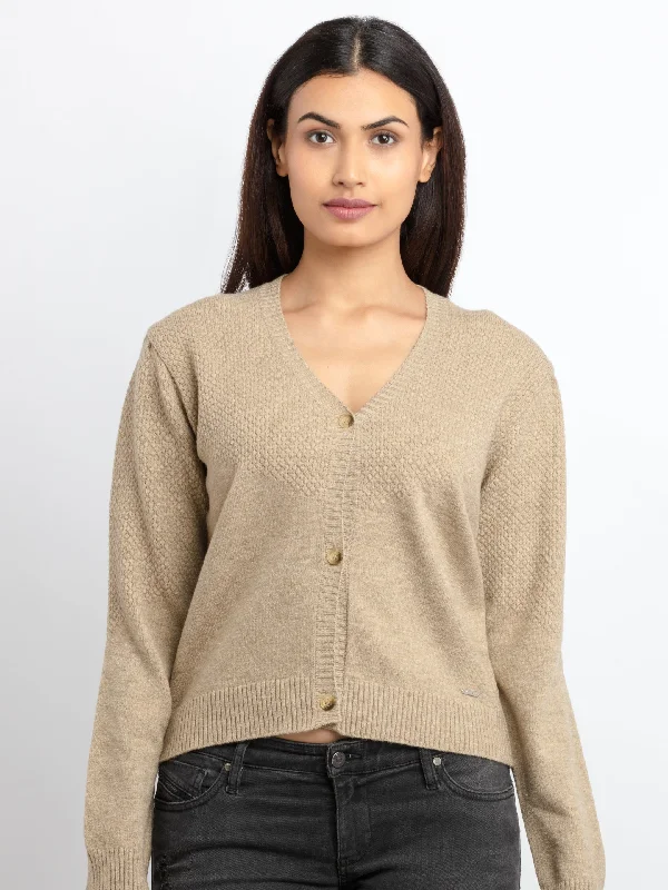 Womens Solid V-Neck Sweater Mesh Sweater Canvas Denim