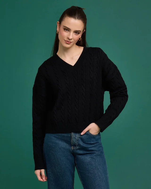 Women's Baseline Chunky Sweater Plaid Sweater Polka Dot Checkered