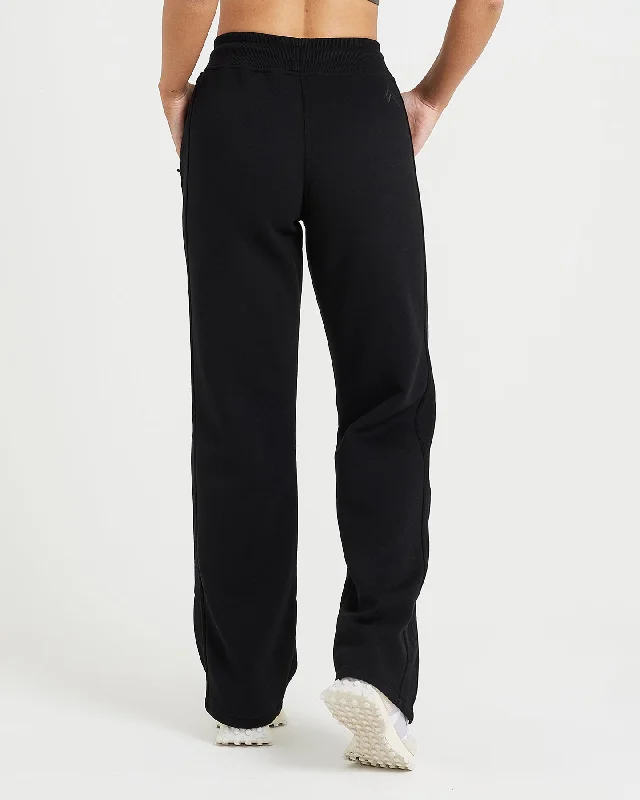 Classic Lounge Straight Leg Jogger | Black