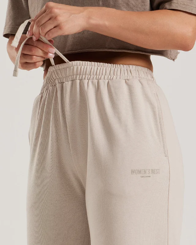 Comfort Light Straight Leg Joggers | Stone