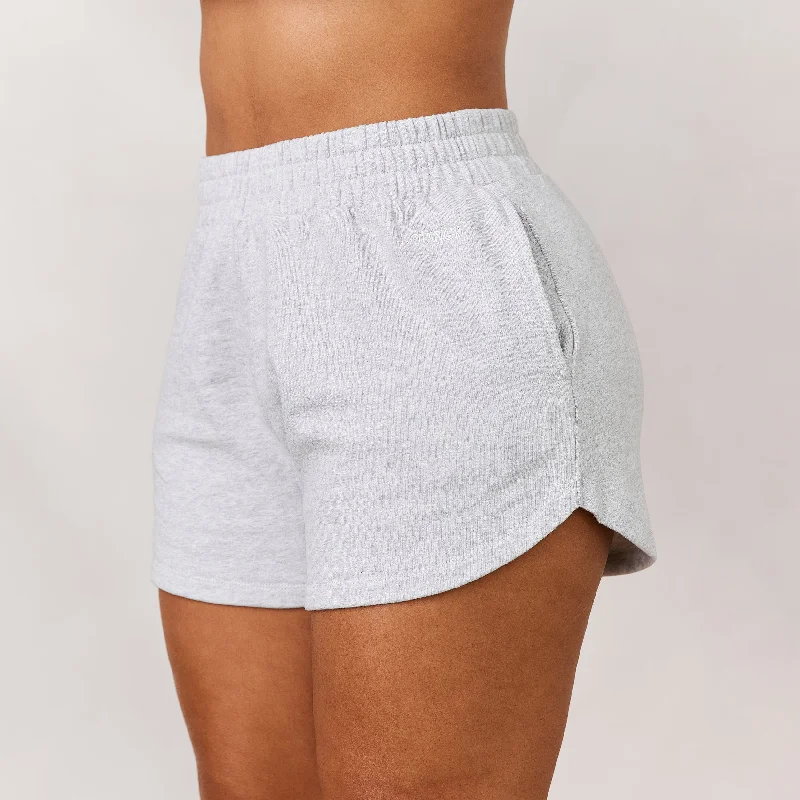 Varsity Jogger Shorts - Frost Melange