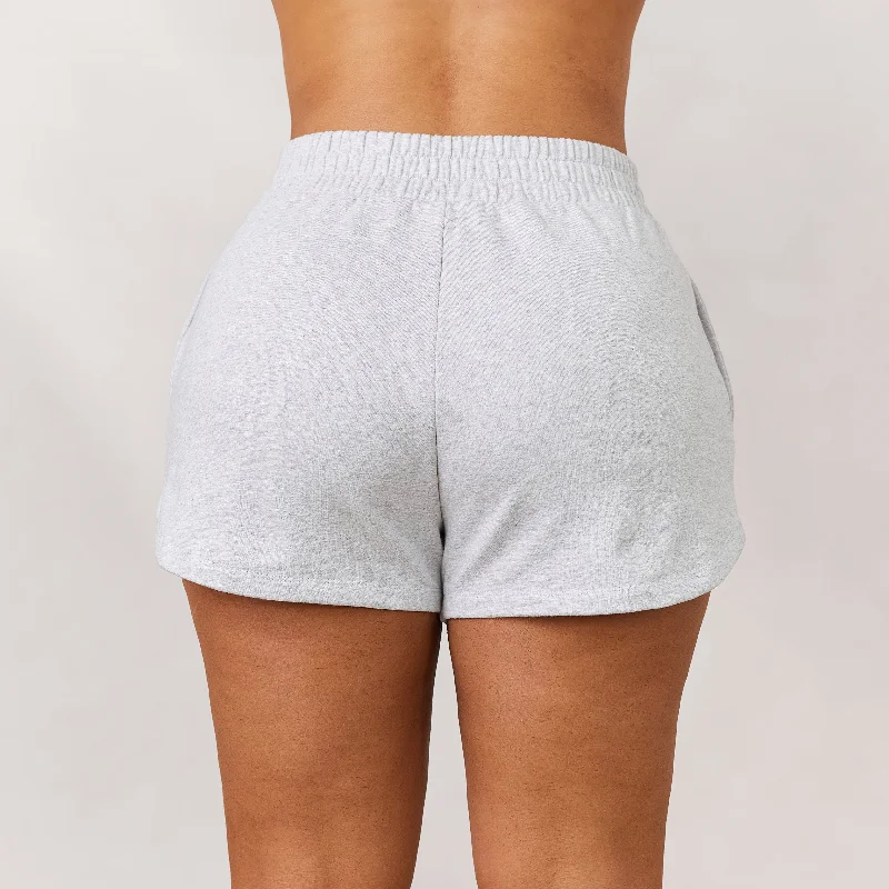 Varsity Jogger Shorts - Frost Melange