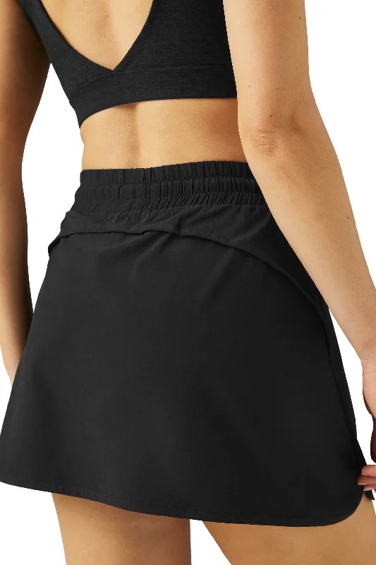 IN STRIDE LINED SKORT BLACK