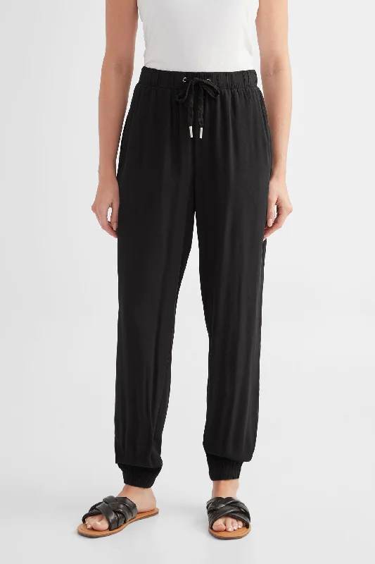 Pantalon jogger en Challis - Femme