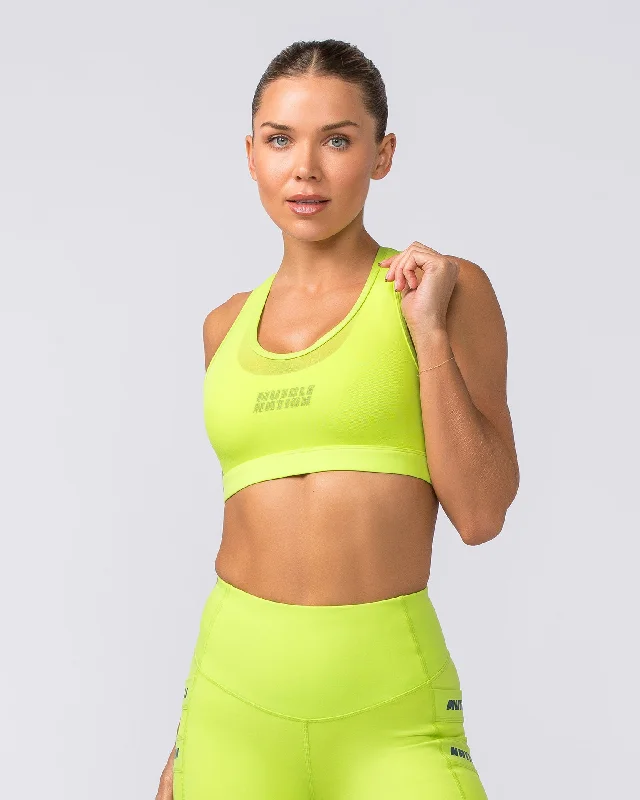 Amplify Bra - Cyber Lime