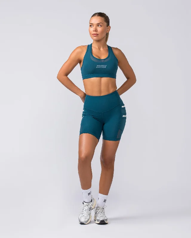 Amplify Bra - Tidal Teal