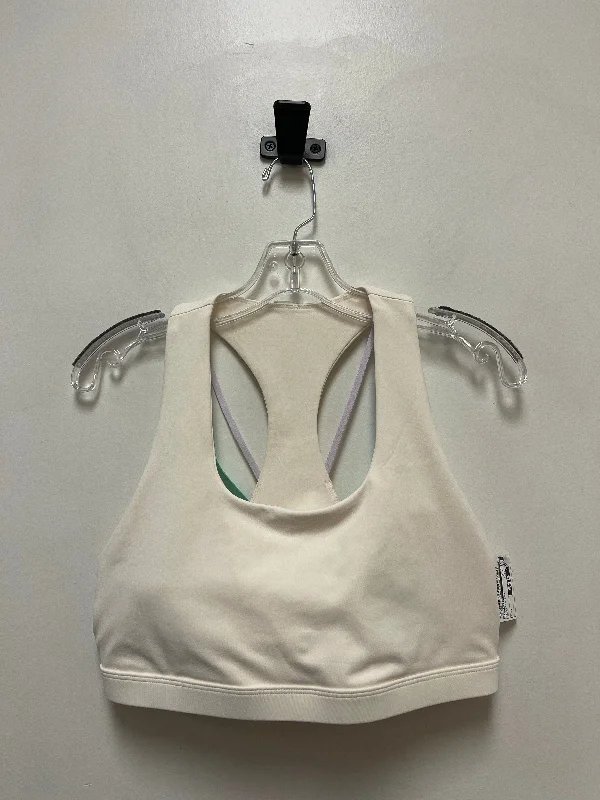 Cream Athletic Bra Fabletics, Size L