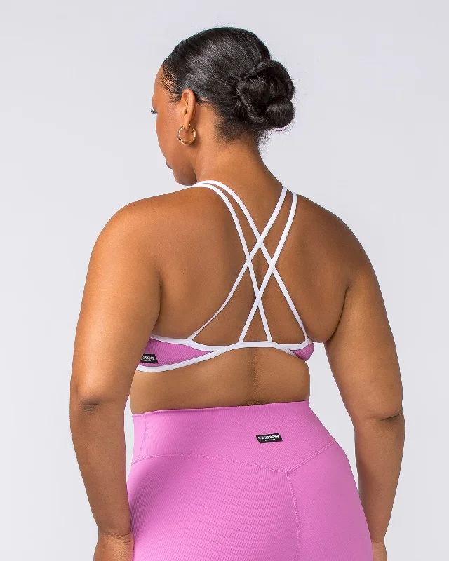 Curves Rib Bralette - Fondant Pink