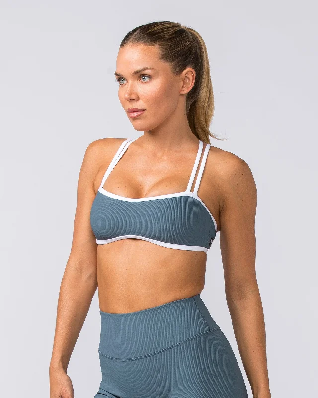 Curves Rib Bralette - Tidepool