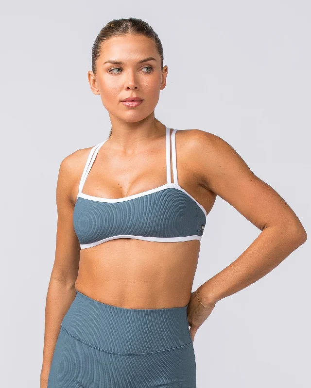 Curves Rib Bralette - Tidepool