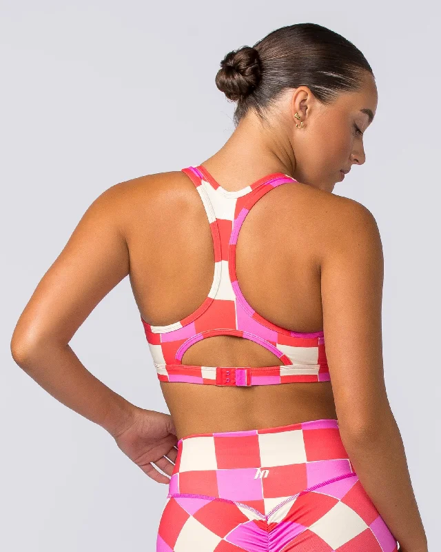 Drew Bra - Abstract Check Print