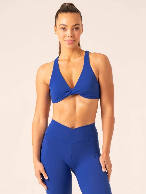 Momentum Twist Sports Bra - Cobalt