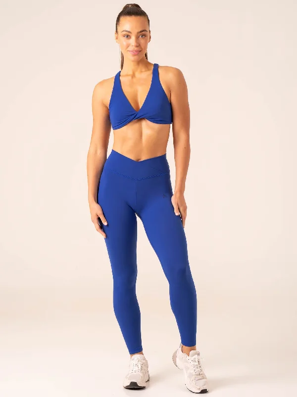 Momentum Twist Sports Bra - Cobalt