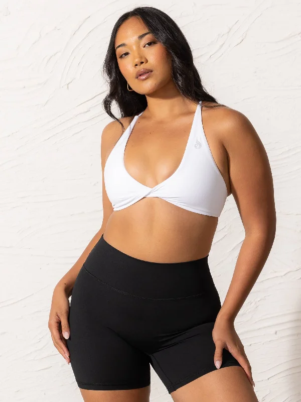 NKD Twist Sports Bra - White