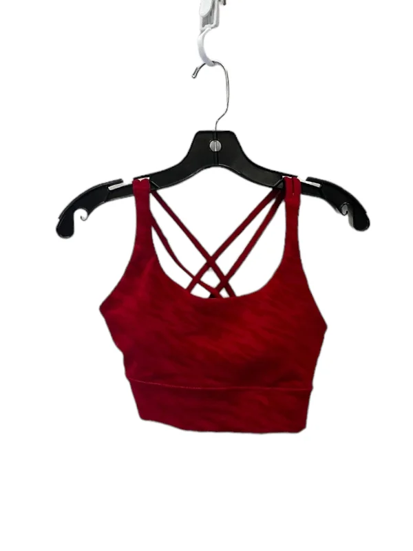 Red Athletic Bra Lululemon, Size 6